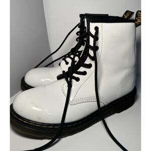 Dr Martens 1460 White Boots Youth Size 5